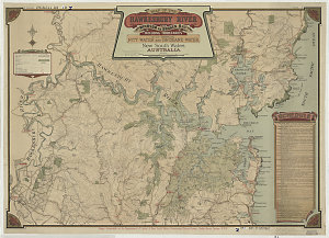 Map of the Hawkesbury River from Windsor to Broken Bay ...