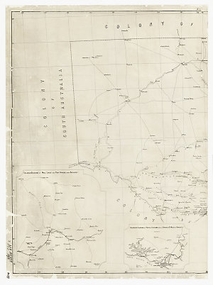 Map showing the postal stations and roads in New South ...