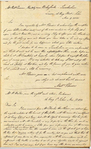 Matthew Flinders: Private Letters, vol. 3, 1810-1814, w...