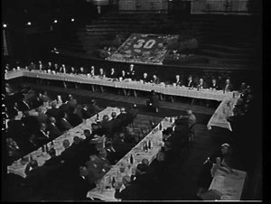 Civic dinner in the Sydney Town Hall on the 30th annive...
