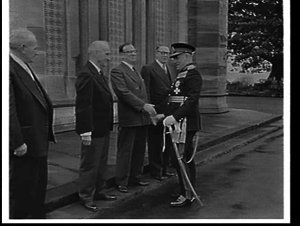 Governor Sir John Northcott leaves Government House for...