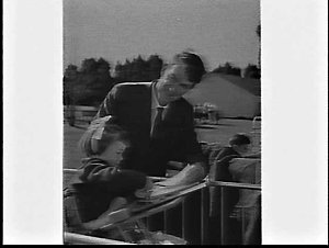 Sir Edmund Hillary visits children with polio at Margar...