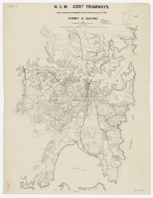 N.S.W. Government tramways map shewing tramway system o...