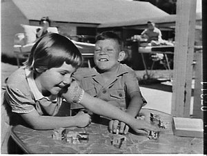 Children with polio at Margaret Reid Hospital, N.S.W. S...