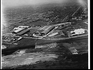 Aerial photograph of Betts & Co. factory at Enfield