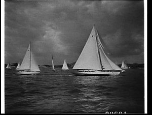 Start of the 1956 Sydney-Hobart Yacht Race