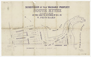 Subdivision of that valuable property South Hythe [cart...