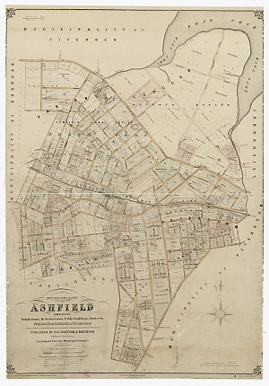 Municipality of Ashfield shewing subdivisions, re-subdi...