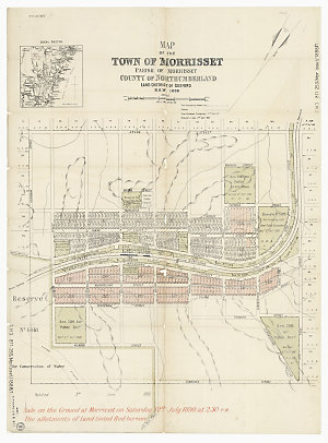 Map of the town of Morrisset, parish of Morrisset, coun...