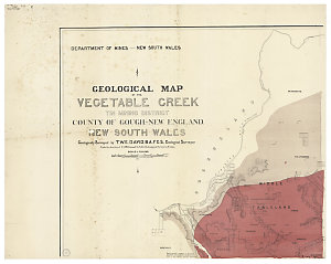 Geological map of the Vegetable Creek tin mining distri...