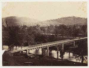 Bridge at Gundagai, N.S.W., before 16 October 1867 / ph...