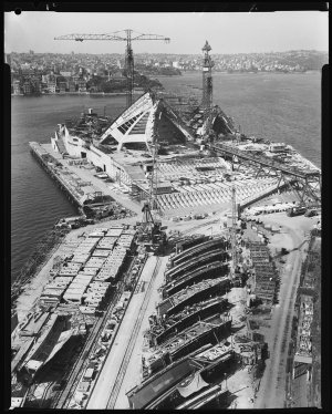 File 033: Sydney Opera House construction progress, Sta...