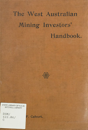 West Australian mining investors' handbook : with colou...