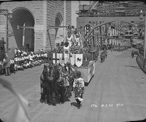 Float representing States of Australia, Sydney Harbour ...