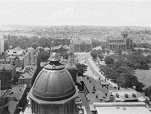 King Street from Supreme Court; St James, St Mary's, Re...