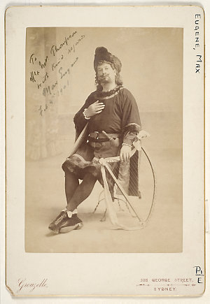 Max Eugene, baritone - portrait, 1901 / Grouzelle, 308 ...