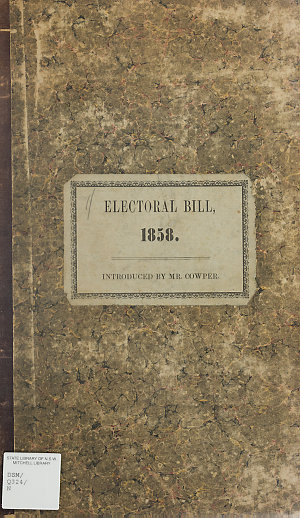 A Bill to amend the electoral law.