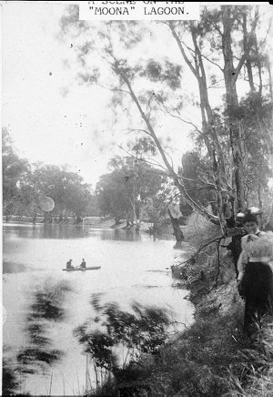 A scene on "Moona" Lagoon - Deniliquin, NSW
