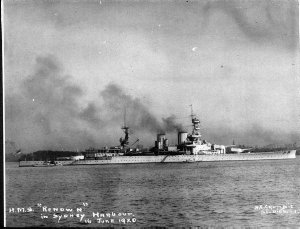 HMS "Renown" in Sydney Harbour - Sydney, NSW