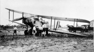 RAAF Westland Wapiti aeroplane A5-13, damaged the day a...
