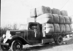 International lorry belonging to Mr Buckley, with load ...