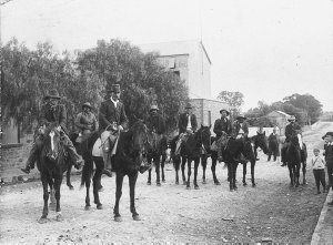 Horsemen including blacktrackers