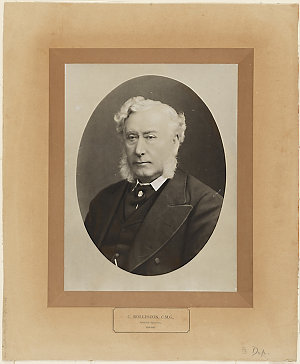 Portrait of C Rolleston, Auditor General