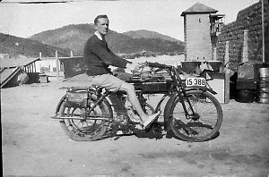 Man on motor cycle - South West Rocks, NSW