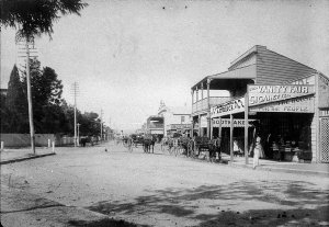 View of town: John Street from Gae St - Singleton, NSW