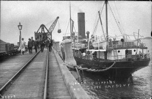 SS "Orara" at jetty - Coffs Harbour, NSW