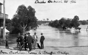 View of flood from Bushman's home to Traffic Bridge - D...
