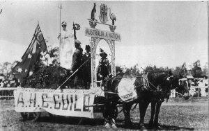 AHC Guild Float on Peace Day - Glen Innes, NSW