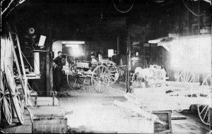 Interior of blacksmith shop - Port Macquarie, NSW