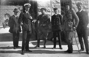 The Officers during evacuation of the prisoners of war ...