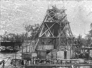 London Mine, just outside Parkes. Hopper and extraction...