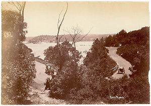 Spit Road, Middle Harbour [northern side, showing horse...