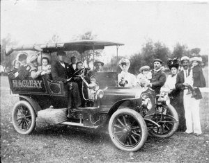 Kempsey's first motorbus - an `Aster' engined bus owned...