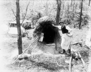 Ants' nest oven on W R H Scott's property, 35 mile from...