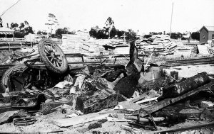Hawkins railway crash. The remains of truck - Temora, N...