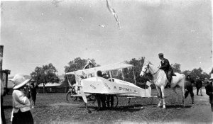 "Aeroplane" on bicycle built at the 1922/23 procession ...
