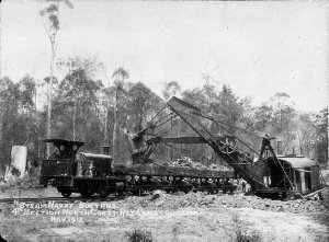 "Steam Navvy" Bucyrus, 4th Section of North Coast Railw...