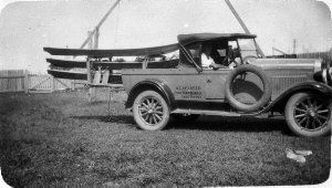 Harry McLaren's 1928 Chevrolet truck with surf skis he ...