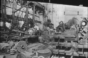 Corner of the machine shop. Taken during the 1917 railw...