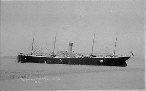 Troopship A19, SS 'Afric' - Sydney, NSW
