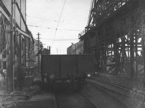 Loading ingots into railway truck, Great Cobar Copper M...