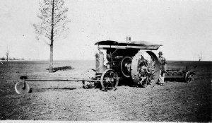Crude oil engine Jelbart tractor and plough with auto s...