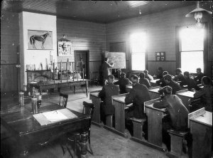 Dookie Agricultural College, Surveying class - Sheppart...