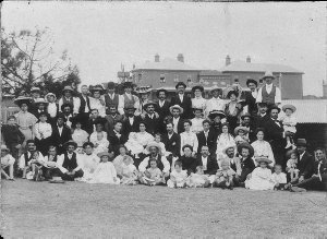 Abel & Co. annual picnic, c.1902 [at La Perouse]