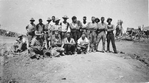 Cowangs Dam employed men during the Depression from Coo...