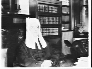 Hon. Mr. Justice Russell Le Gay Brereton in his chamber...